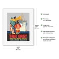 thumbnail image 2 of To The Far East - Japan China Honolulu - Canadian Pacific - Vintage Ocean Liner Travel Poster by Maurice Logan c.1934 - Fine Art Rolled Canvas Print 11in x 14in, 2 of 4