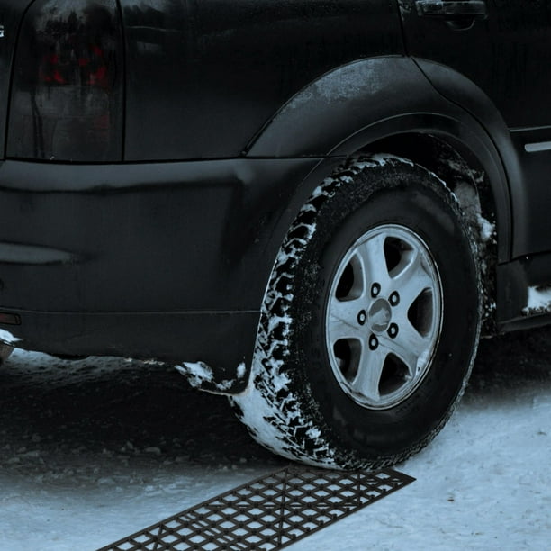 Milisten 1Par Accesorios Automotrices Placas Antiskid Negro Resistentes Para Nieve Y Superficies Difíciles