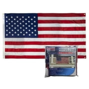 USA Balcony Mounting Kit By Valley Forge Flag American Flag Kit Nylon 3'x5' 100% Made in USA Heavy Duty Brass Grommets Fasteners
