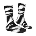 thumbnail image 4 of Yiaed Leopard And Zebra 2 Print Great elasticity Crew Socks Sports socks for Men and Women, 4 of 5