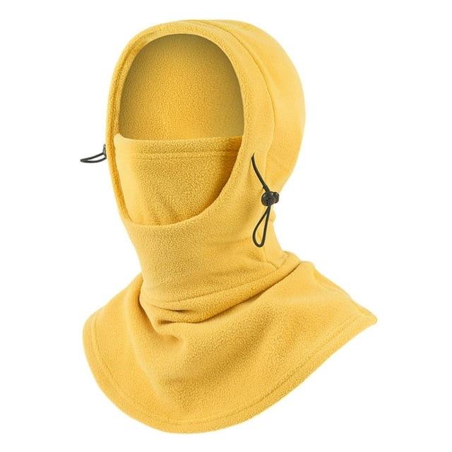 Pasamontañas térmico Zulema Gorro de invierno para snowboard y ciclismo cara completa Amarillo