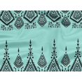 thumbnail image 6 of oneOone Rayon Aqua Blue Fabric Block Diy Clothing Quilting Fabric Print Fabric By Yard 56 Inch Wide, 6 of 8