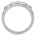 thumbnail image 4 of High polished (no plating) Stainless Steel Ring with No Stone for Women Minimalist Theme No Stone Stone Color Style TK159 Size 9, 4 of 5