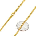 thumbnail image 2 of 2.5mm 24k Yellow Gold Plated Stainless Steel Square Box Chain Necklace, 30 inches, 2 of 6