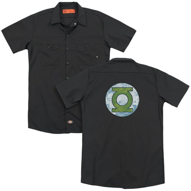 Dco/Gl Neon Distress Logo (Back Print) Adult Work Shirt Black