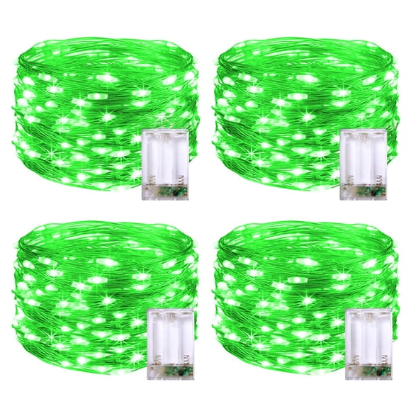 Luces navideñas JMEXSUSS 50 LED que funcionan con pilas de 5 m