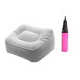 thumbnail image 2 of MERIGLARE Repose-Jambes Gonflable avec Gonfleur Compact Créatif en PVC Réutilisable pour Trains Gris, 2 of 9