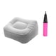 thumbnail image 2 of Reposapiés inflable con inflador Reposapiés ergonómico Cama creativa Pies flocados Gris, 2 of 9
