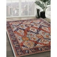 thumbnail image 3 of Ahgly Company Machine Washable Indoor Square Industrial Modern Khaki Rose Pink Area Rugs, 4' Square, 3 of 7
