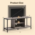 thumbnail image 2 of LINJH TV Stand for TVs up to 65 Inch,Entertainment Center with Open Storage Shelves,TV Media Console Table for Living Room and Bedroom, Gray, 2 of 9