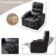 thumbnail image 5 of Power reclining chair Black color 10811, 5 of 5