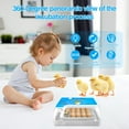 thumbnail image 6 of 15-35 Eggs Poultry Incubator with Auto  Turning & Temperature Display LED Candler for Chicken Duck Quail Eggs (Blue), 6 of 6