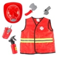 thumbnail image 2 of Disfraz de Bombero para Niños, Juguetes, Juego de Simulación, Disfraz de Juguete, Disfraz de Fantasía Sunnimix Niños trajes de bombero juguetes, 2 of 8