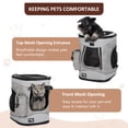thumbnail image 3 of Medium Washable Pet Travel Backpack Carrier for Dogs/Cats, Breathable Mesh & Removable Sherpa Bed - Outdoor Carrier for Travel, 3 of 8