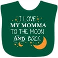 thumbnail image 3 of Inktastic I Love My Momma to the Moon and Back Boys or Girls Baby Bib, 3 of 4