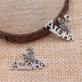 thumbnail image 3 of K-KED 260 Pcs Antique Silver ALOHA Charms Pendant 21X14MM C12216, 3 of 3