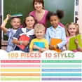 thumbnail image 3 of 100 pulseras de silicona inspiradoras para estudiantes de KUCLIN con citas motivacionales, pulseras de goma para niños y estudiantes, regalos de regreso a clases (colores frescos), 3 of 6