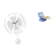 thumbnail image 1 of Reloj de pared decorativo silencioso sin , redondo, figura de oso, gato, bandeja de dulces, estatua de resina, compacto y ligero, adecuado para, 1 of 8