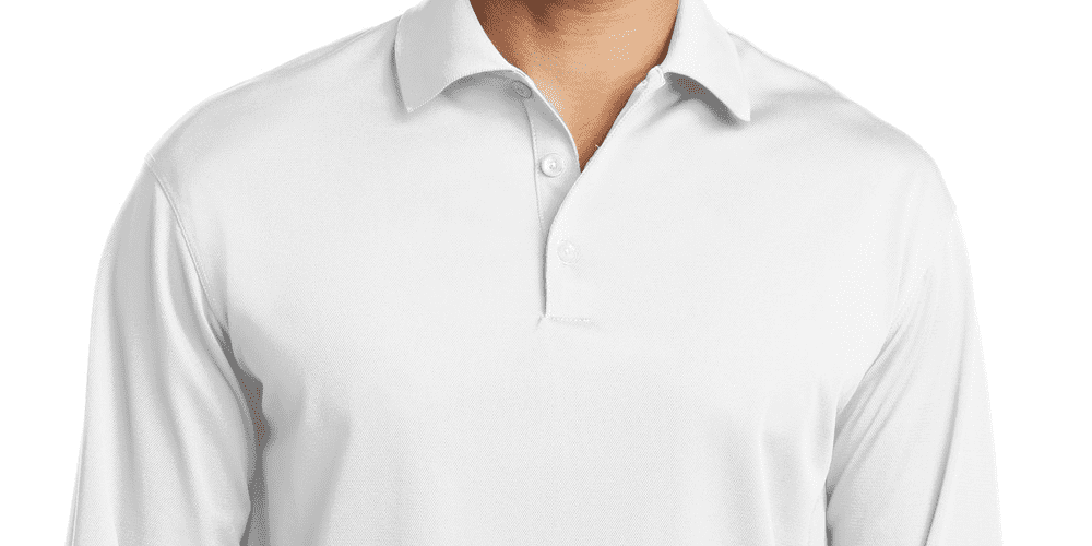 Nike Long Sleeve Dri-FIT Stretch Tech Polo Shirt. White. 2XL.