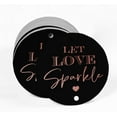 thumbnail image 2 of Inkdotpot Pack Of 50 Real Rose Gold Foil Paper Tags Let Love Sparkle Wedding Favor Hang Tags, 2 of 7