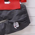 thumbnail image 5 of TOWED22 Toddler Baby Boy Outfit Set 2Pcs Printed Long Sleeve Cotton Tee and Pants Round Neck Elastic Waist Casual Winter Clothes(Red,6-12 M), 5 of 6