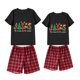 thumbnail image 3 of Conjuntos a juego de pijamas navideños para parejas, conjunto de pijamas cortos de Feliz Navidad a mi otra mitad para adultos, 3 of 3