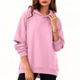 thumbnail image 4 of Tbopshirt Hoodies for Women Loose Casual Hoodie Long Sleeve Panel Splicing Pullover Sweatshirt for Daily Leisure & Street Style, 4 of 6