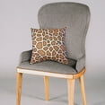 thumbnail image 3 of Everything Comfy Giraffe Print Decorative Throw Pillow, 16x16 Inch, Natural,, 3 of 4