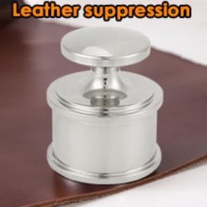 ABPETE Leather Press Tool, Stainless Steel Material Corrode Silver Heavy Weight Leather Counterweight Balancing Weight Metal Leather Tool for Hand Made Leather Work