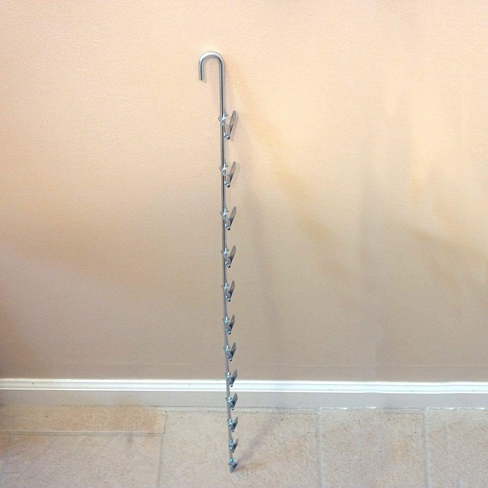 Zinc Single Strip 12 Clip Hanging Potato Chip, Candy & Snack Display