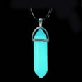 thumbnail image 6 of Travelwant Luminous Fluorescent Hexagonal Moonstone Necklace Crystal Pendant Necklace Stone Gem Glowing, 6 of 9
