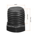 thumbnail image 2 of Uxcell Outer Hex Head Pipe Fitting Plug 1/4NPT Male Thread Carbon Steel 4Pcs, 2 of 6