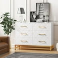 thumbnail image 3 of Commode en Bois à 6 Tiroirs - Meuble Télé Moderne et Coffre de Rangement pour Chambre, Salon, 3 of 5