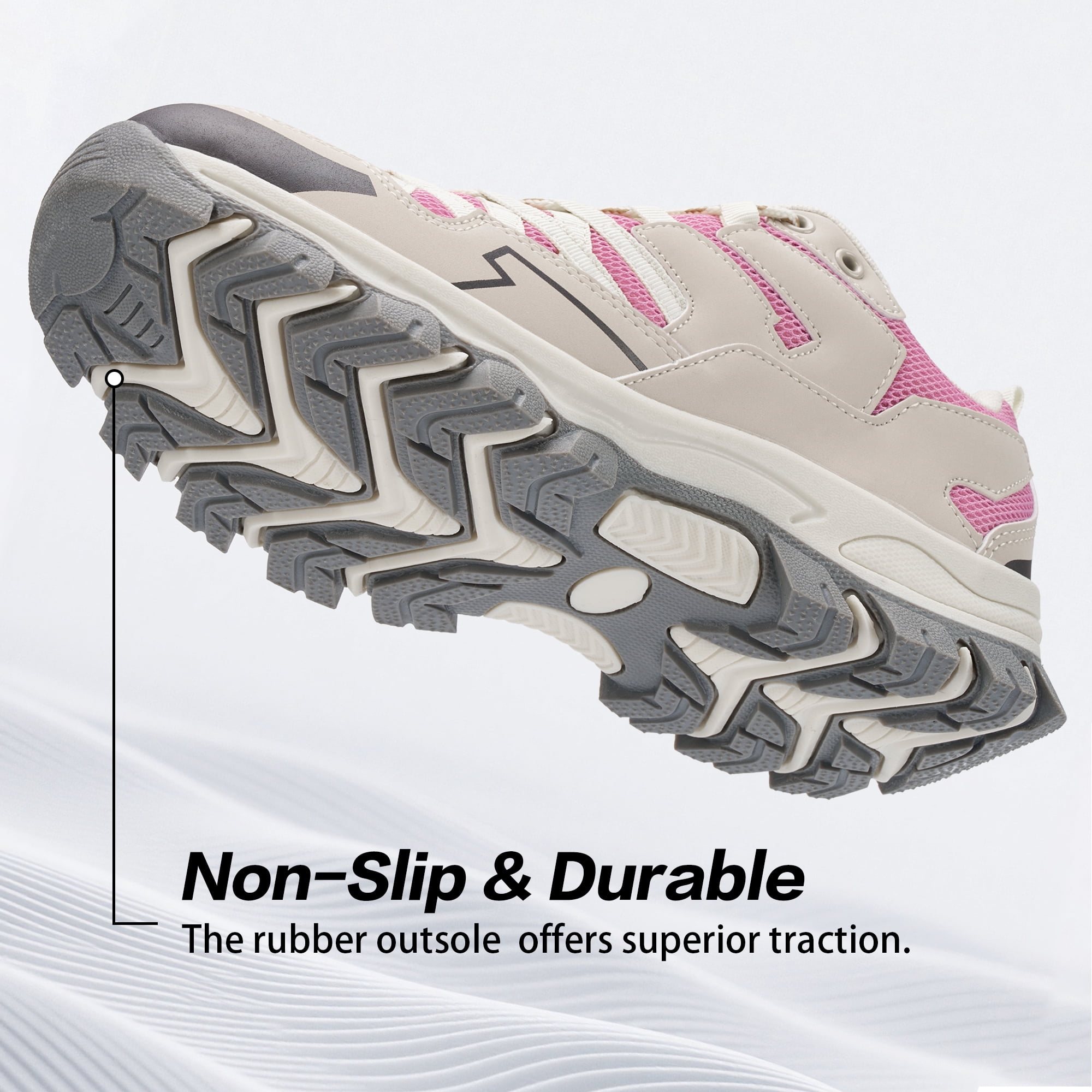 Ecetana Women's Hiking Shoes Lightweight Breathable Mesh Walking Sneakers Outdoor Shoes