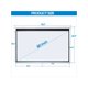 thumbnail image 2 of Projector Screen 80 Inch 16:9 4K HD Manual Pull Down Home Theater White, 2 of 5