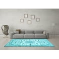 thumbnail image 3 of Ahgly Company Indoor Rectangle Persian Light Blue Traditional Area Rugs, 2' x 4', 3 of 4