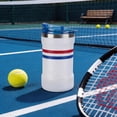 thumbnail image 6 of Ozark Trail 16oz Ceramic Lined Stainless Steel Can Tumbler with 2-in-1 Lid,Red and Blue stripe, 6 of 15