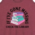 thumbnail image 3 of Instant Message - If I Go Missing Check The Library - Women's Racerback Tank Top, 3 of 6