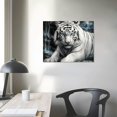 thumbnail image 3 of JRXY Animal Tiger Canvas Wall Art Picture Print for Home Office Living Room Bedroom Decor 20x16in, 3 of 4