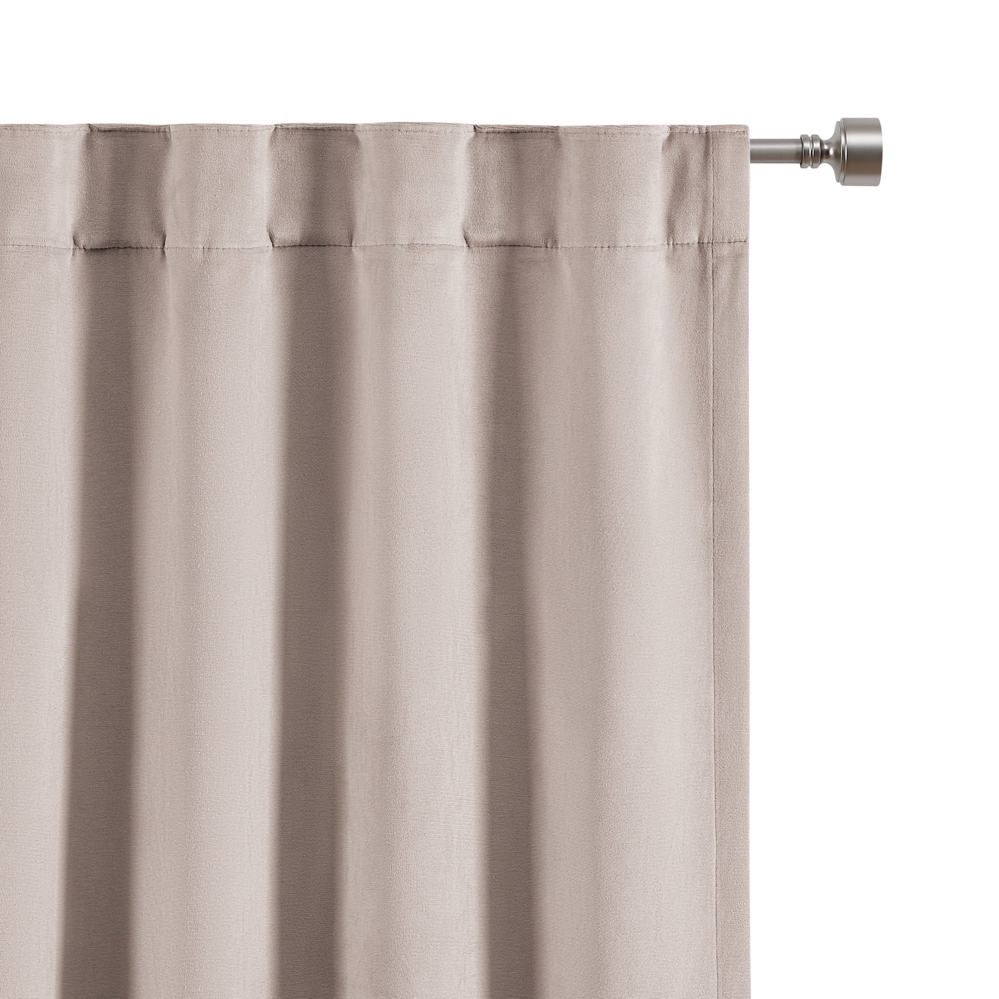 Martha Stewart Lucca Velvet Curtain Panel Pair, Linen, Back Tab, Blackout,  Lined, Indoor, Adult, 2 Piece Set, 50" x 95"