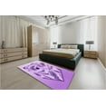 thumbnail image 5 of Ahgly Company Machine Washable Indoor Rectangle Transitional Purple Area Rugs, 6' x 9', 5 of 7