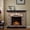Tan, variant on 36" Electric Fireplace Mantel with Faux Brick-Grey