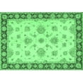 thumbnail image 1 of Ahgly Company Indoor Rectangle Oriental Emerald Green Traditional Area Rugs, 5' x 7', 1 of 4