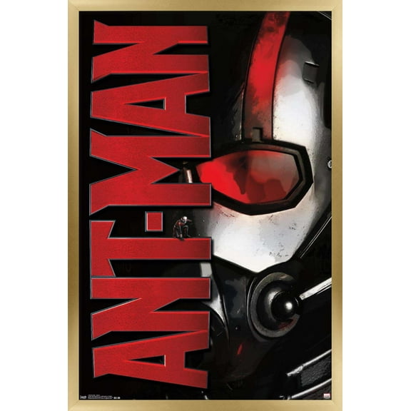 Marvel Cinematic Universe - Ant-Man - Helmet Wall Poster, 22.375" x 34", Framed