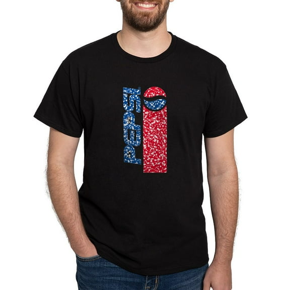 CafePress - Pepsi Flashback Bubbles T Shirt - Men's Classic Graphic Cotton T-Shirt