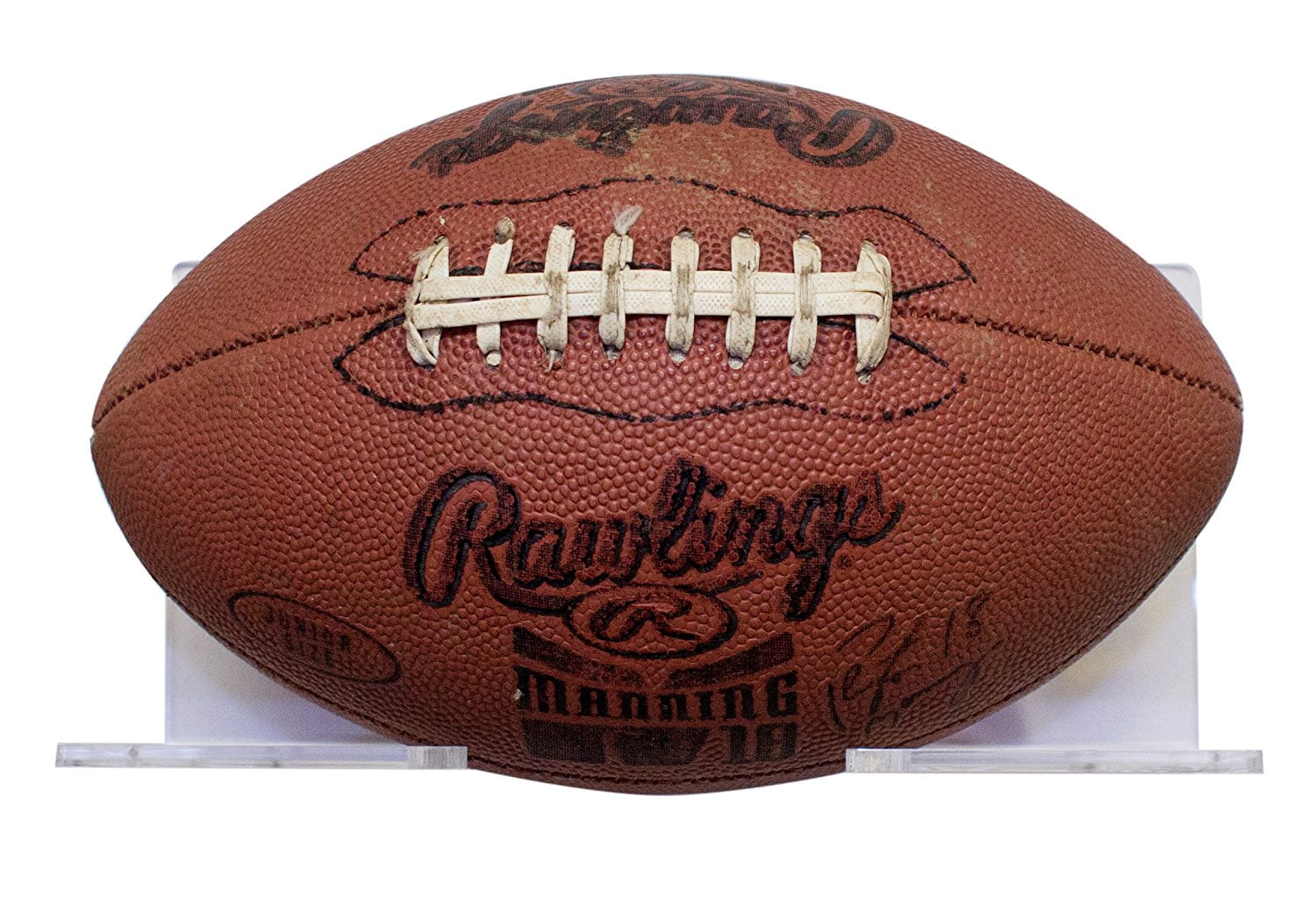 Deluxe Clear Acrylic Full Size Football Wall Mounted Floating Shelf