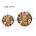 thumbnail image 2 of Cartoon Style Bears Round Acrylic Wall Clock Silent Battery Operated Home Decor for Living Room Bedroom, 2 of 7
