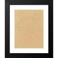 thumbnail image 2 of Gustav Klimt 19x24 Black Modern Framed Museum Art Print Titled - Couified Half-Act (1914-1915), 2 of 5