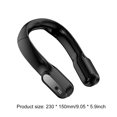 thumbnail image 5 of Ventilador De Cuello Colgante Ventilador de cuello colgante plegable USB Pantalla digital sin hojas Ventiladores manos libres (negro) Wdftyju Libre de BPA, 5 of 5