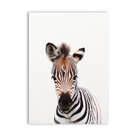 Lion Zebra Elephant Giraffe Baby Animals Art Print Poster Safari Animals Picture Canvas Painting Kids Room Nursery Wall Decor Walmart Canada